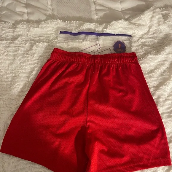 Eric emanuel Sixers 76ers red shorts Size Small